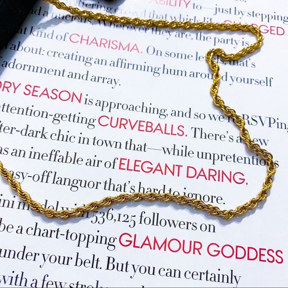 18K GOLD chain necklace pendant - Picture 2 of 4